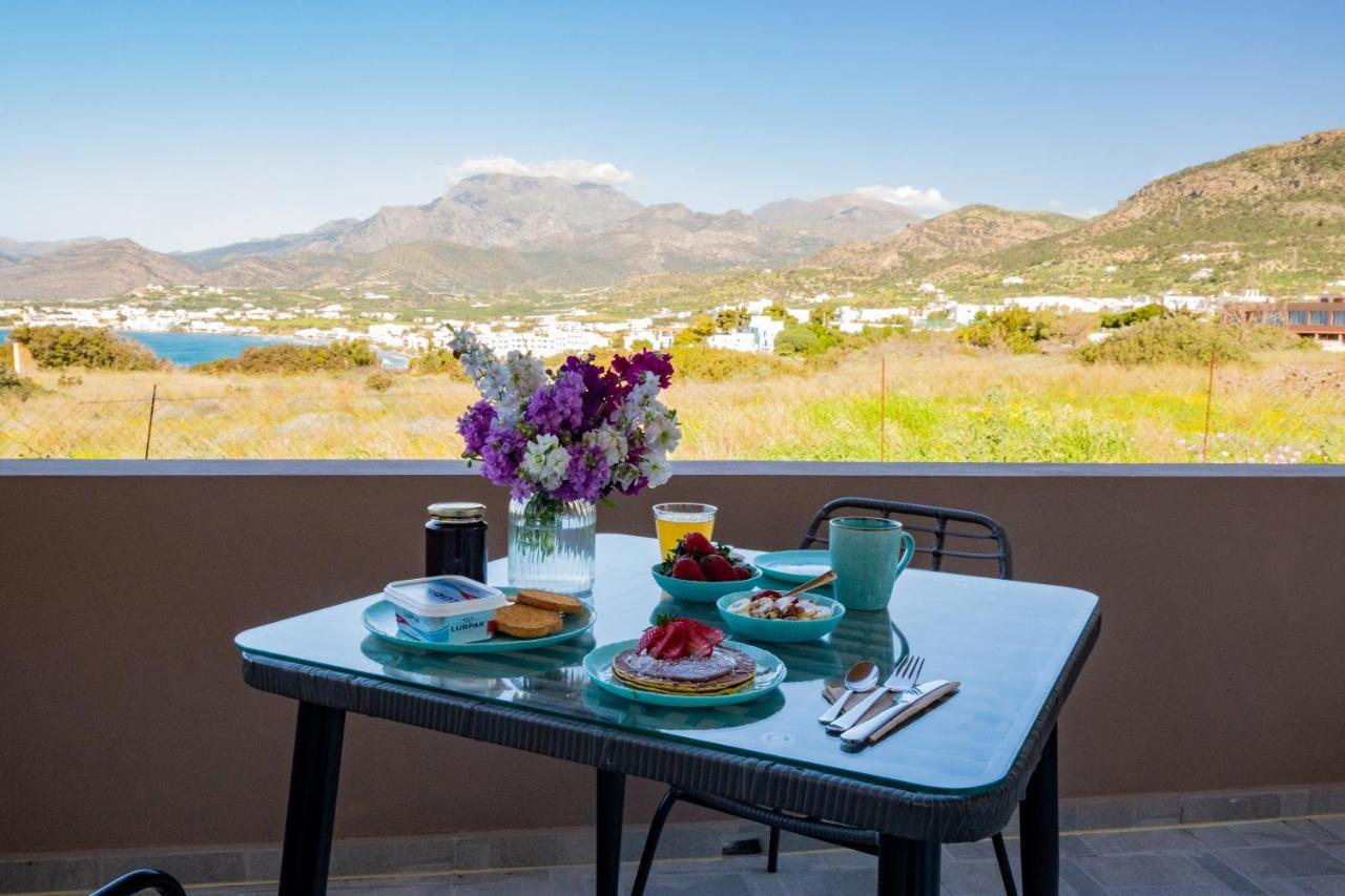 Studio Athena With Panoramic View Of Makrygialos Pilalímata Exterior photo