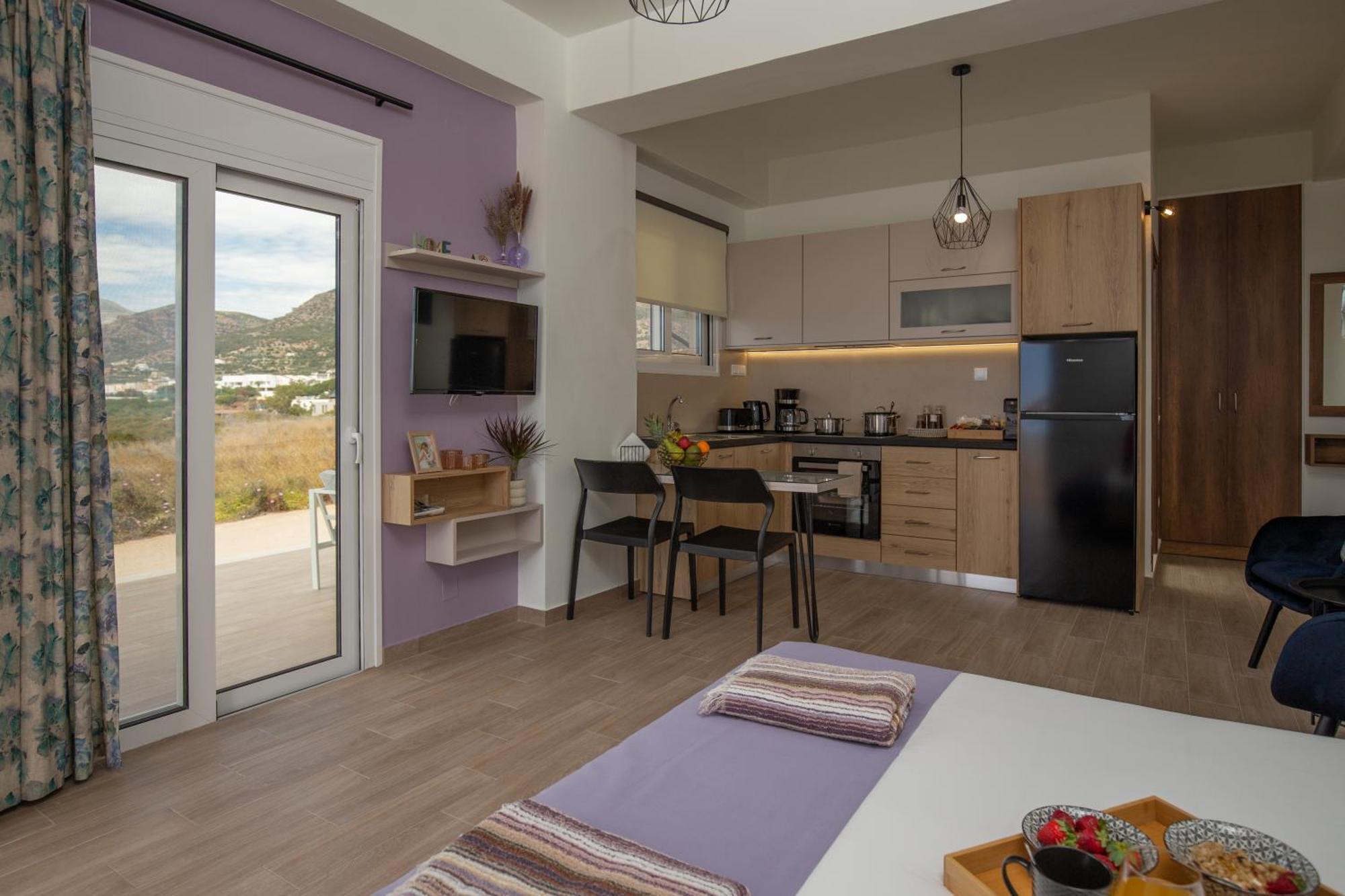 Studio Athena With Panoramic View Of Makrygialos Pilalímata Exterior photo